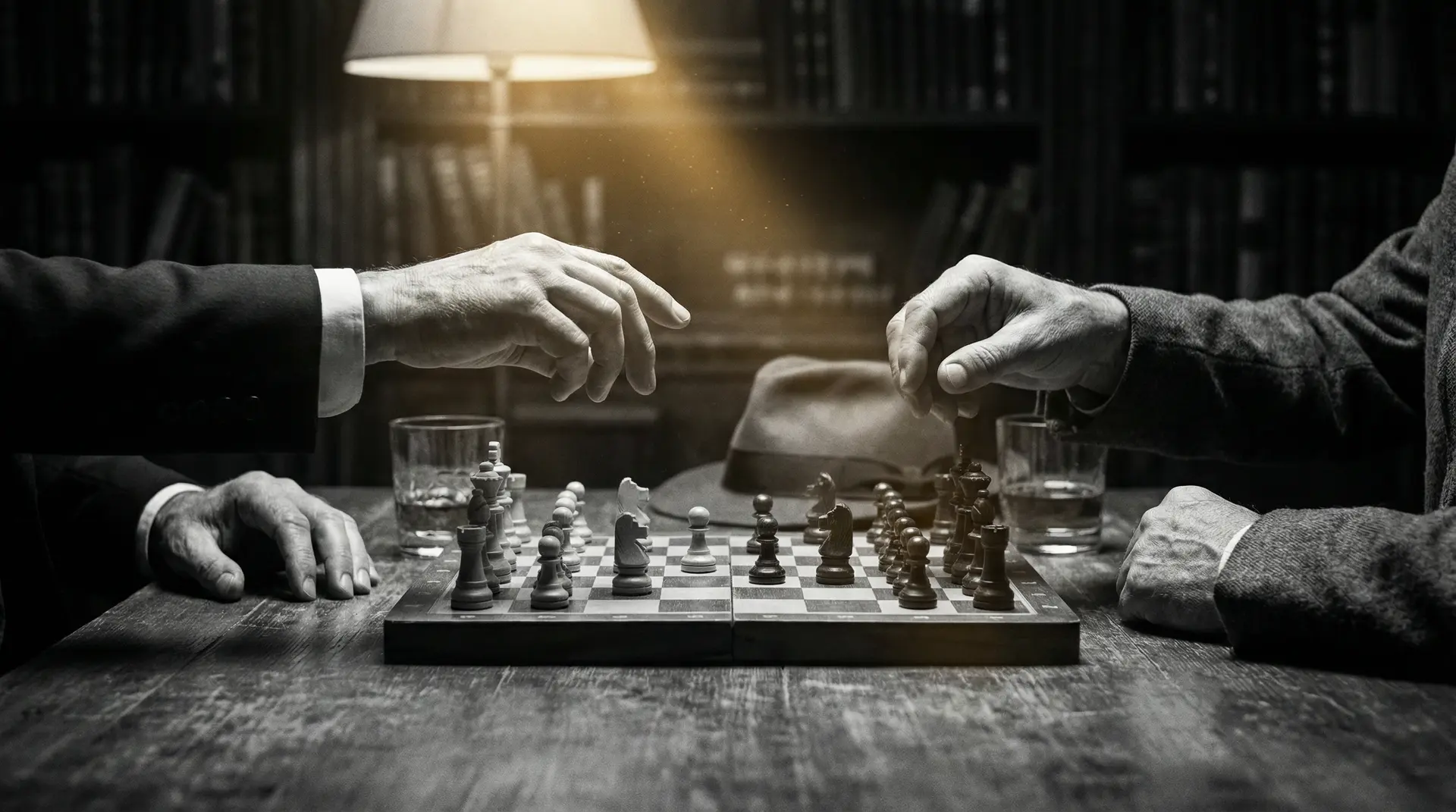 12-14娇小VEDIOS 艺术探索系列 - 非线性叙事，棋盘上的对弈象征命运的交错
